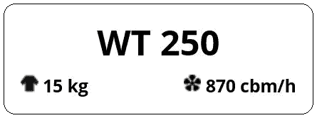WT 250 Wall mounted dehumidifier